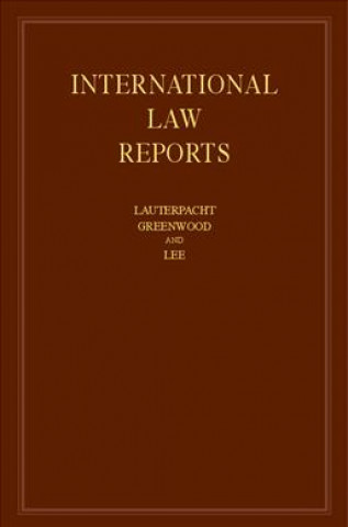 Könyv International Law Reports: Volume 168 EDITED BY ELIHU LAUT