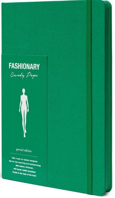 Knjiga Fashionary Candy Pops Mint Womens Sketchbook A5 FASHIONARY