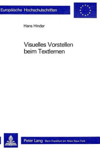 Kniha Visuelles Vorstellen beim Textlernen Hans Hinder