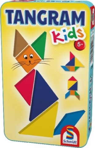 Hra/Hračka Tangramy pro děti v plechové krabičce 