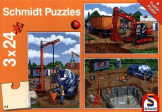 Hra/Hračka Auf der Baustelle (Kinderpuzzle) 