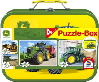 Joc / Jucărie John Deere, Puzzle-Box (Kinderpuzzle) 