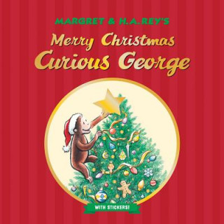 Carte Merry Christmas, Curious George H. A. Rey