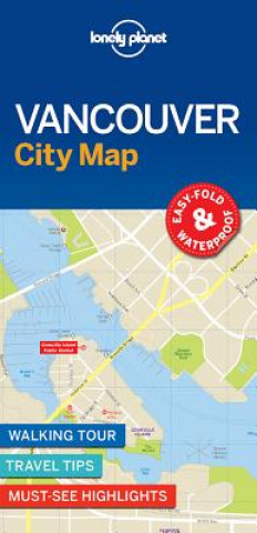 Tiskovina Lonely Planet Vancouver City Map Lonely Planet
