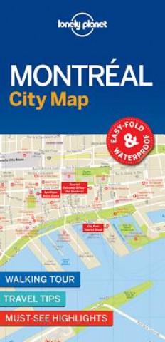 Prasa Lonely Planet Montreal City Map Lonely Planet