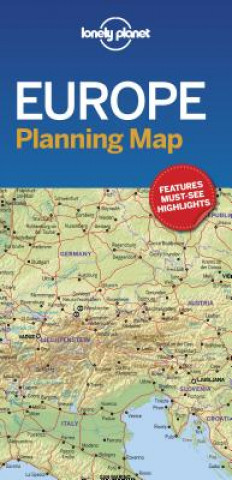Tlačovina Lonely Planet Europe Planning Map Lonely Planet