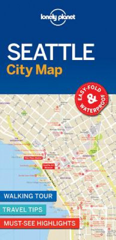 Tiskovina Lonely Planet Seattle City Map Lonely Planet
