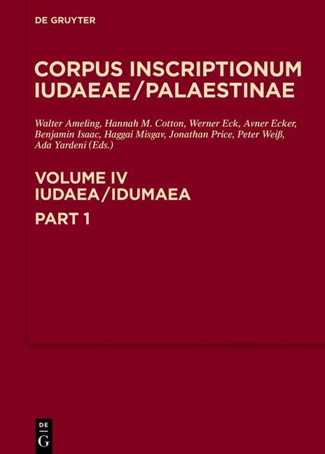 Kniha Iudaea / Idumaea: 2649-3324 Walter Ameling