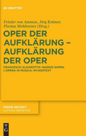 Könyv Oper Der Aufklarung - Aufklarung Der Oper Frieder von Ammon