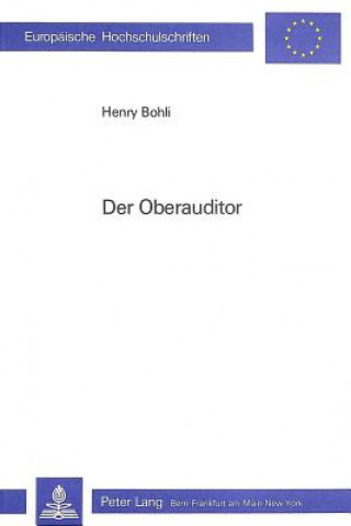 Kniha Der Oberauditor Henry Bohli