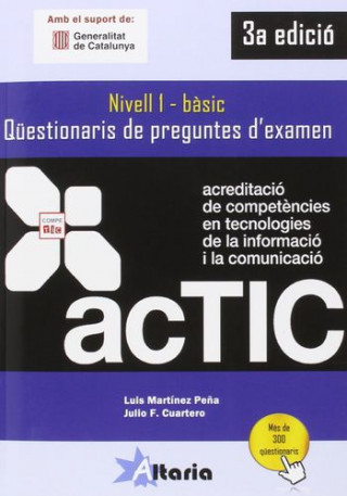 Carte Qüestionaris de preguntes d'examen: ACTIC 1 LUIS MARTINEZ PEÑA