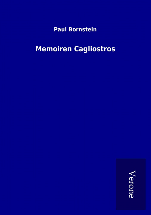 Livre Memoiren Cagliostros Paul Bornstein