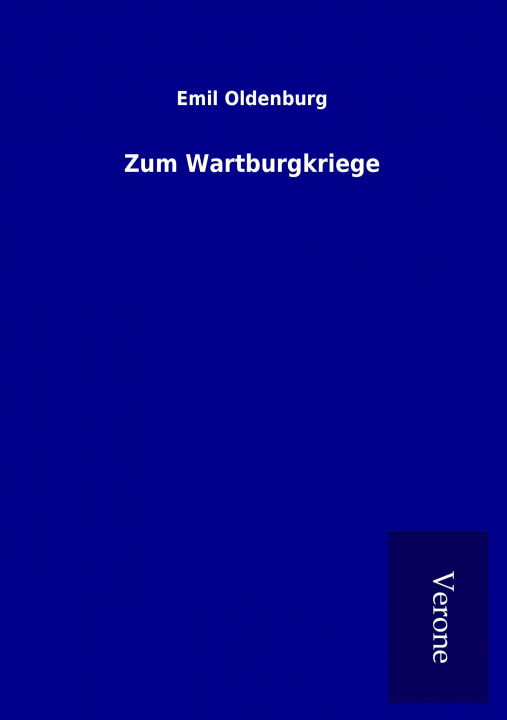 Carte Zum Wartburgkriege Emil Oldenburg