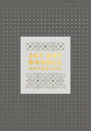 Kalendar/Rokovnik Jot Dot Doodle Notebook (Gray and Gold) Robie Rogge