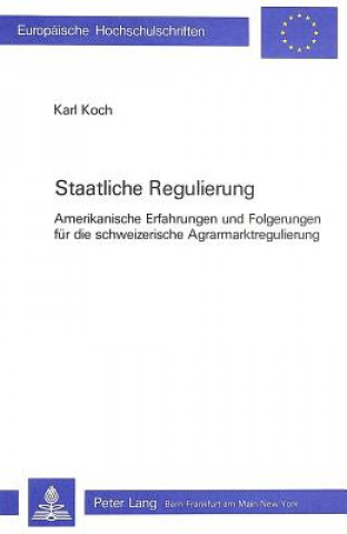 Kniha Staatliche Regulierung Karl Koch