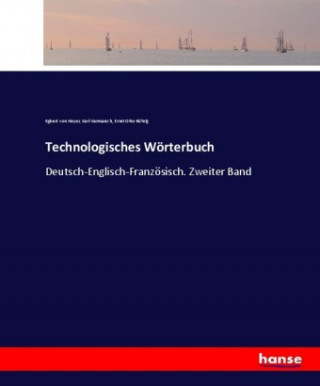 Livro Technologisches Woerterbuch Egbert von Hoyer