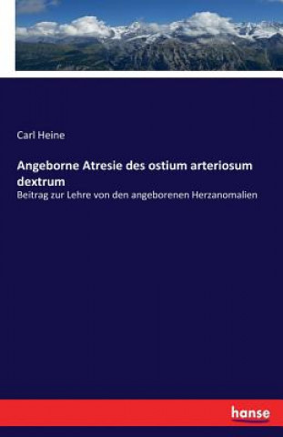 Könyv Angeborne Atresie des ostium arteriosum dextrum Carl Heine
