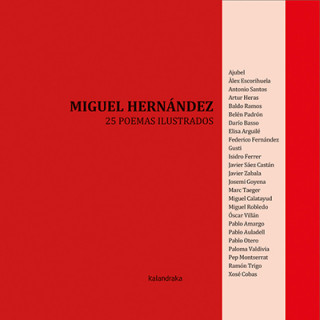 Kniha 25 poemas ilustrados de Miguel Hernández 