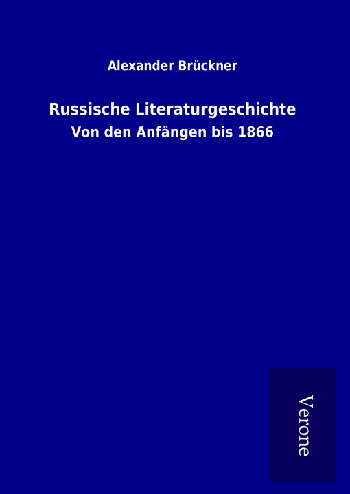 Kniha Russische Literaturgeschichte Alexander Brückner