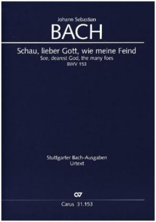 Nyomtatványok Schau, lieber Gott, wie meine Feind, Partitur Johann Sebastian Bach