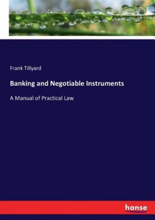 Kniha Banking and Negotiable Instruments Frank Tillyard