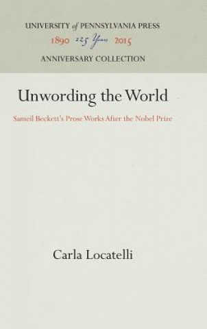 Kniha Unwording the World Carla Locatelli