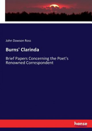 Kniha Burns' Clarinda John Dawson Ross