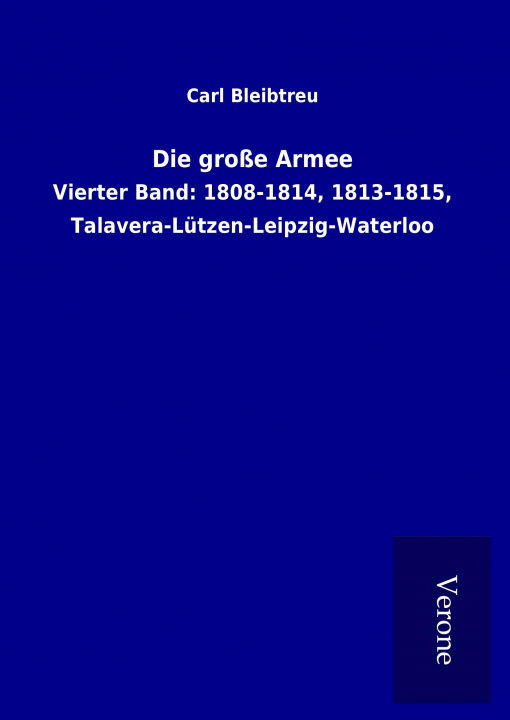 Boek Die große Armee Carl Bleibtreu