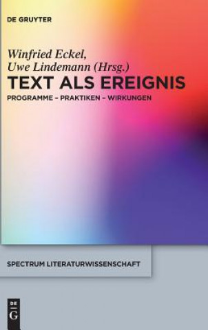Kniha Text als Ereignis Winfried Eckel