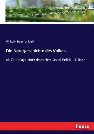 Carte Naturgeschichte des Volkes Wilhelm Heinrich Riehl