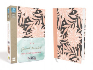 Kniha NIV, Journal the Word Bible for Teen Girls, Hardcover, Pink Floral, Red Letter Zondervan