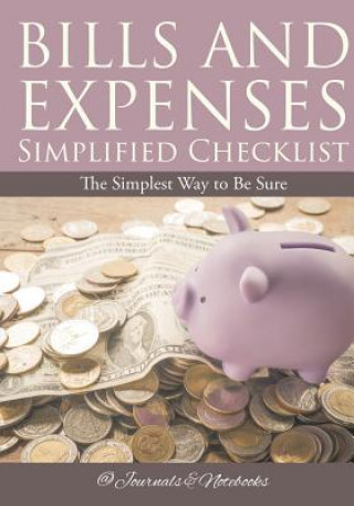 Kniha Bills and Expenses Simplified Checklist @JOURNALS NOTEBOOKS