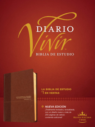 Kniha Biblia de Estudio del Diario Vivir Rvr60, Duotono Tyndale