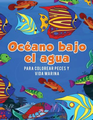 Carte Oceano bajo el agua para colorear peces y vida marina Young Scholar