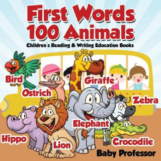 Kniha First Words 100 Animals Baby Professor