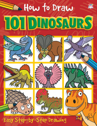 Książka How to Draw 101 Dinosaurs Nat Lambert