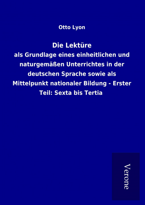 Könyv Die Lektüre Otto Lyon