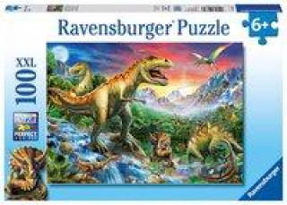 Játék Bei den Dinosauriern. Puzzle 100 Teile XXL 