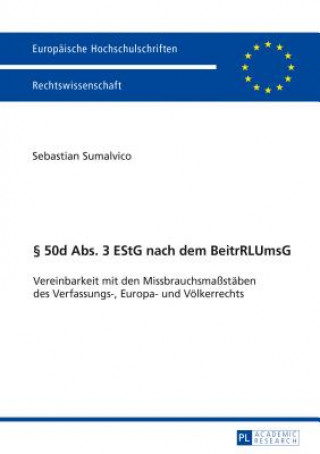 Buch 50d Abs. 3 Estg Nach Dem Beitrrlumsg Sebastian Sumalvico