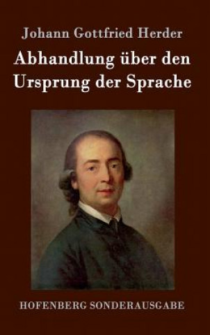 Carte Abhandlung uber den Ursprung der Sprache Johann Gottfried Herder