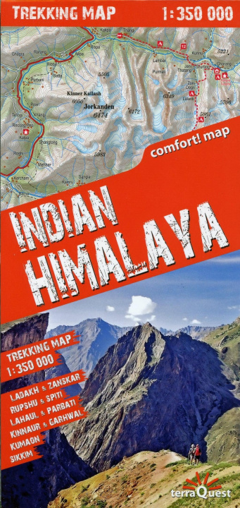 Tiskovina terraQuest Trekking Map Indian Himalaya terraQuest