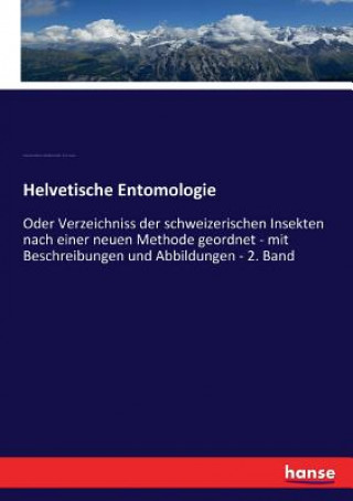 Книга Helvetische Entomologie Johann Rudolf Schellenberg