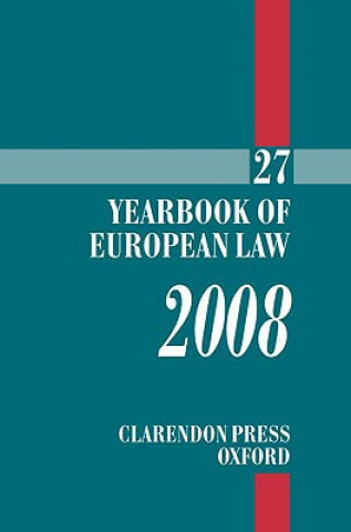 Książka Yearbook of European Law 2008: Volume 27 Piet Eeckhout