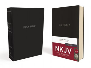 Carte NKJV, Gift and Award Bible, Leather-Look, Black, Red Letter, Comfort Print Thomas Nelson
