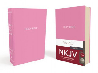 Książka NKJV, Gift and Award Bible, Leather-Look, Pink, Red Letter, Comfort Print Thomas Nelson