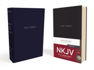 Książka NKJV, Gift and Award Bible, Leather-Look, Blue, Red Letter, Comfort Print Thomas Nelson