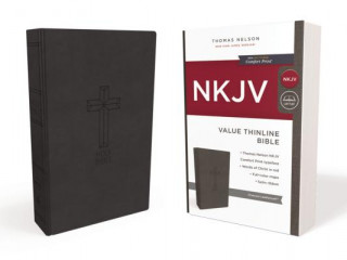 Carte NKJV, Value Thinline Bible, Leathersoft, Black, Red Letter, Comfort Print Thomas Nelson