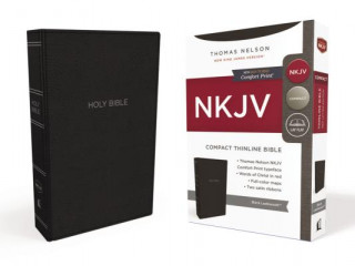 Könyv NKJV, Thinline Bible, Compact, Leathersoft, Black, Red Letter, Comfort Print Thomas Nelson