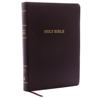 Kniha KJV, Reference Bible, Center-Column Giant Print, Bonded Leather, Burgundy, Thumb Indexed, Red Letter Edition, Comfort Print Thomas Nelson