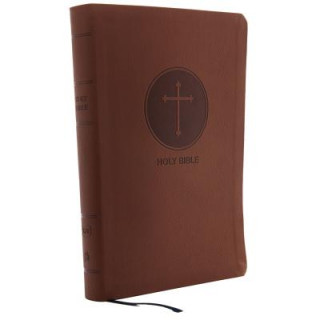 Kniha KJV Holy Bible, Giant Print Center-Column Reference Bible, Brown Leathersoft, 53,000 Cross References,  Red Letter, Comfort Print: King James Version Thomas Nelson